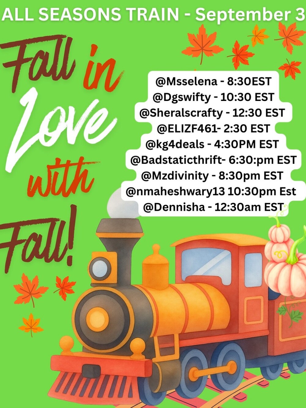 9/3 Fall In Love With Fall - Picture 1 of 1